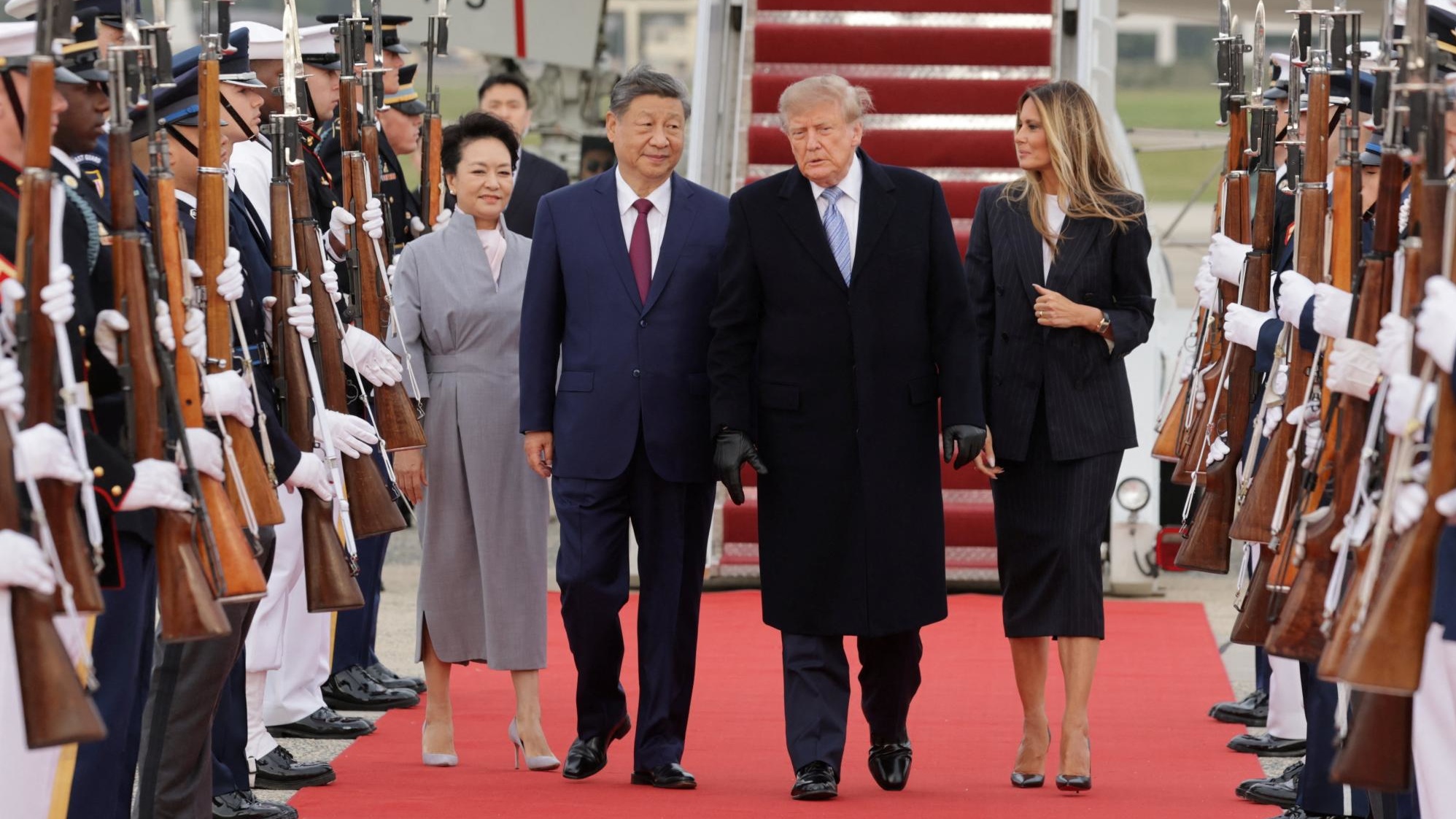 TERBARU Trump Sambut Xi di Pangkalan Andrews, Kunjungan Kenegaraan AS Dimulai