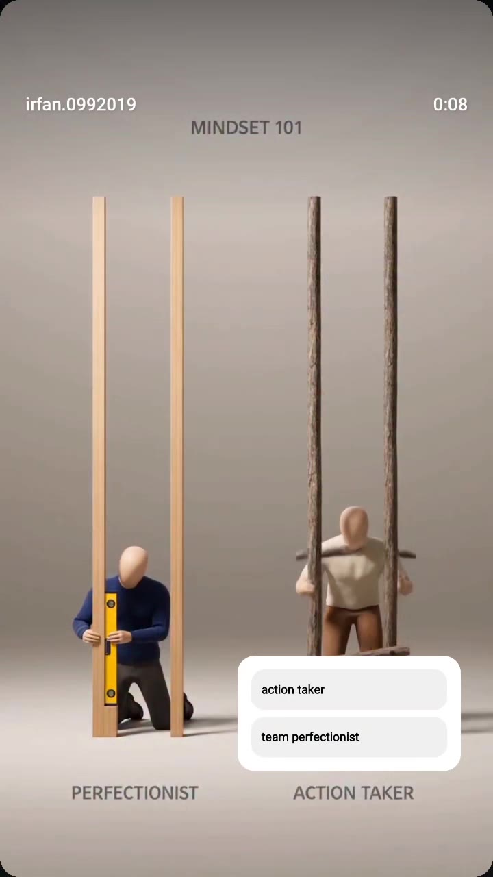 Action Taker VS Perfectionist